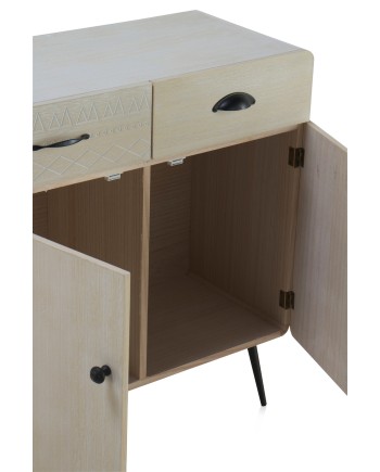 Cómoda 2 Cajones 2 Puertas