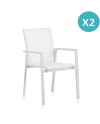 poltrona alumínio branco testilene branco