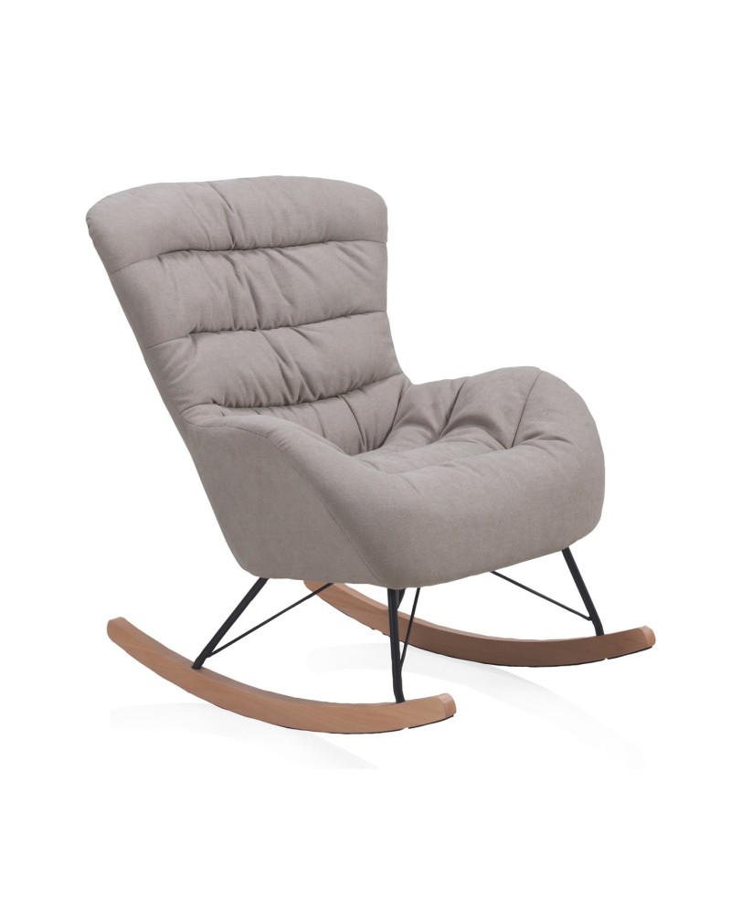 Fauteuil à bascule tapissé