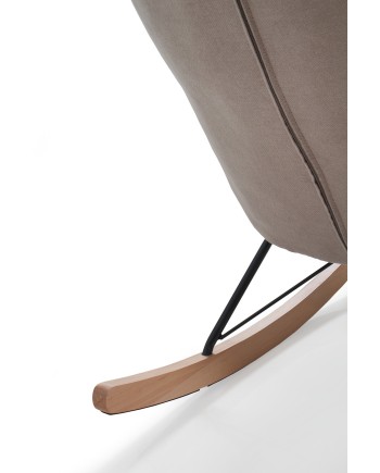 Fauteuil à bascule tapissé