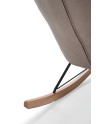 Fauteuil à bascule tapissé