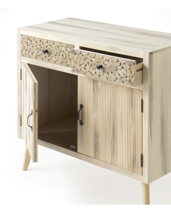 Commode 2 tiroirs et 2 portes