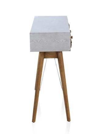 console base branca frente madeira natural recuperada