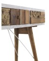 console base branca frente madeira natural recuperada