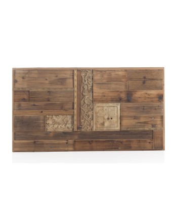 tête de lit en bois de récuperation naturel 110 x60