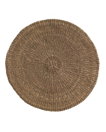 alfombra algas marinas natural 120 cm diámetro