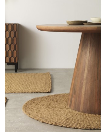 Mesa, Madera, Natural, Redonda, Comedor