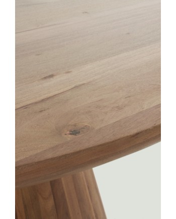 Mesa, Madera, Natural, Redonda, Comedor