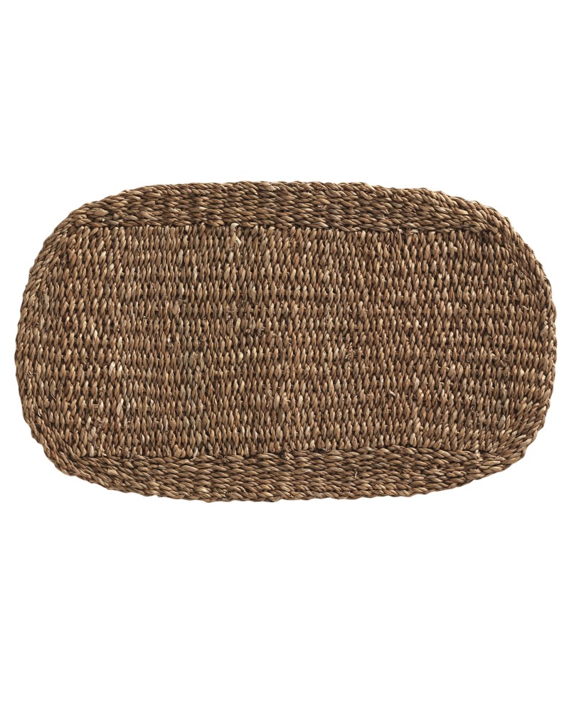 tapis algue marine naturel oval 45x75 cm diametre