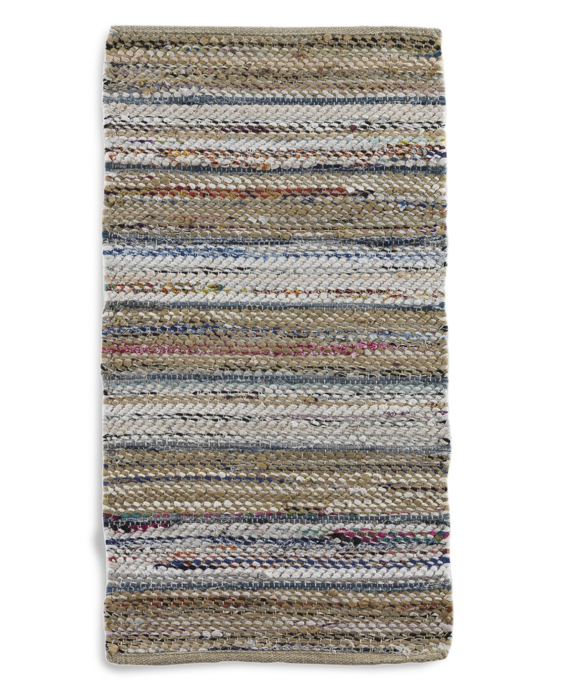 tapis jute,coton et polyester 60x120 cm