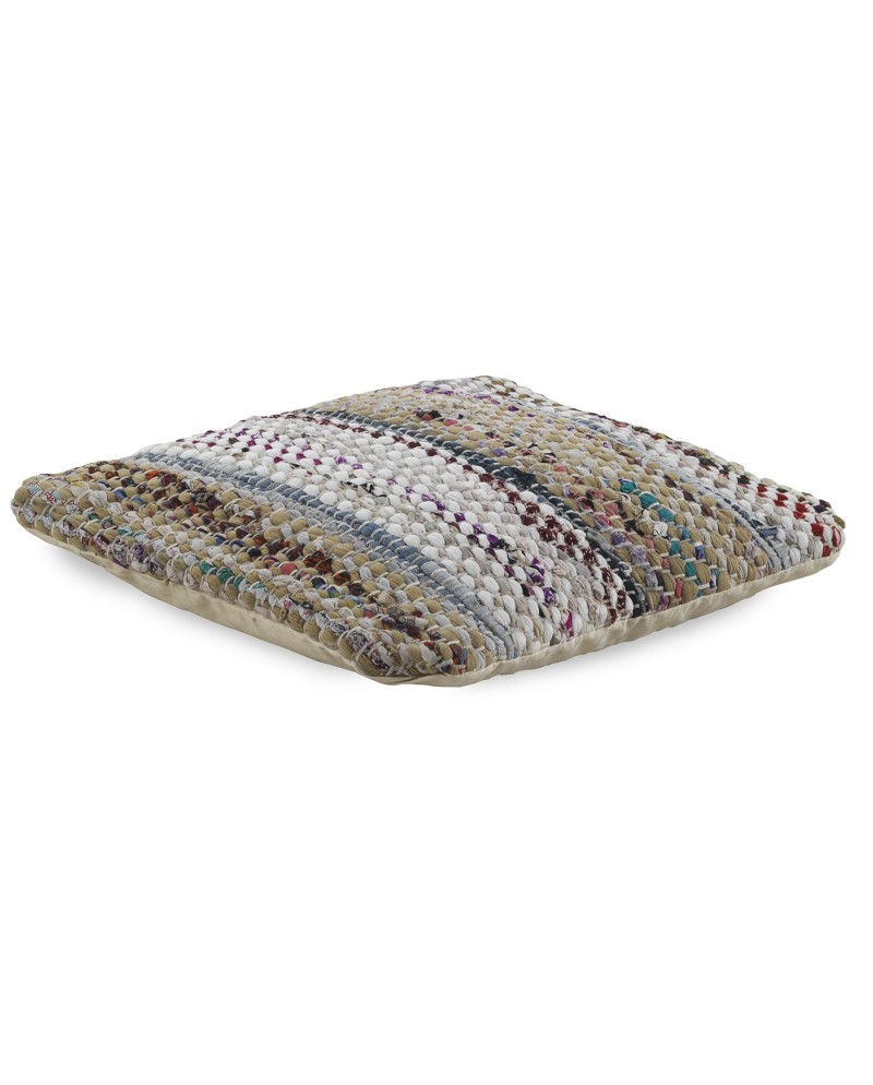 coussin jute,coton et polyester 45x45 cm