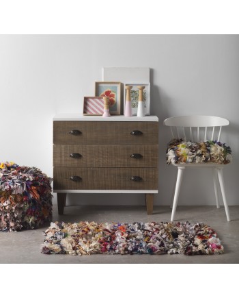 tapis coton et polyester 60x120 cm