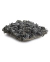 coussin coton et polyester gris 45x45 cm