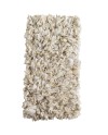 tapis coton et polyester blanc 60x120 cm