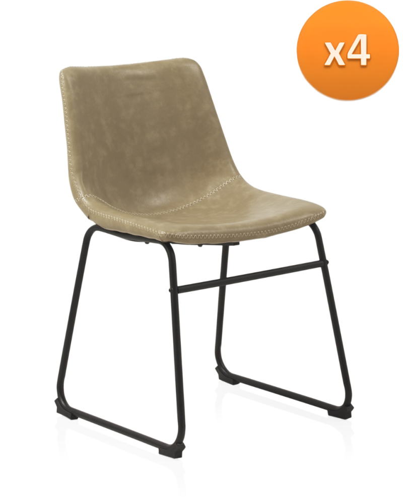 Pack 4 chaises