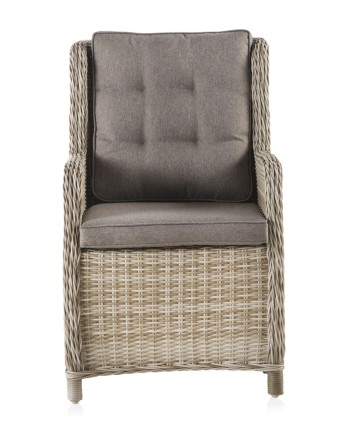 fauteuil en fibre synthétique avec coussin unicolore