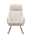 Fauteuil à bascule tapissé