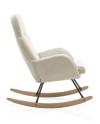 Fauteuil à bascule tapissé