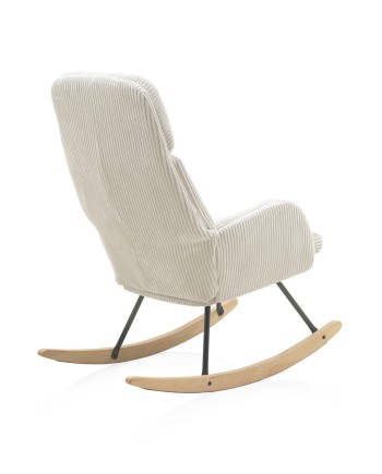 Fauteuil à bascule tapissé