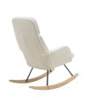 Fauteuil à bascule tapissé
