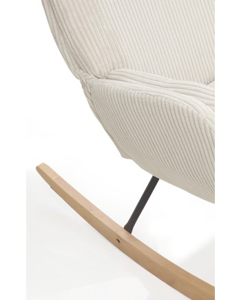 Fauteuil à bascule tapissé