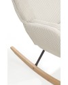 Fauteuil à bascule tapissé