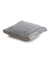 coussin coton et cuir 45x45 cm