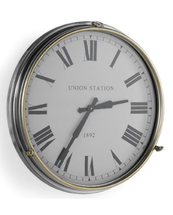 horloge métallique