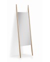 miroir sur pied en bois naturel