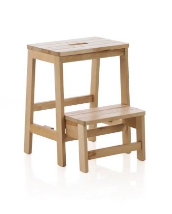 taburete madera natural