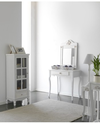 console 1 tiroir bois blanche