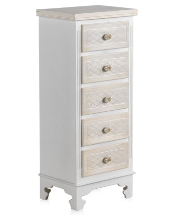 chiffonnier 5 tiroirs bois