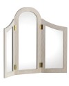 espejo tocador madera blanco
