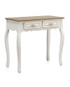 console 2 gavetas madeira branco