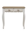 console 2 gavetas madeira branco