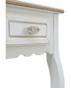 console 2 gavetas madeira branco