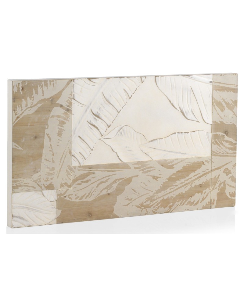 tete de lit à fixer au mur en bois decoré 110x60