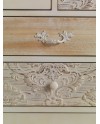 comode 5 tiroirs en bois decoré