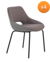 Lot de 4 chaises, Hoa
