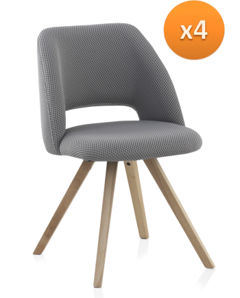 Lot de 4 chaises, Tak