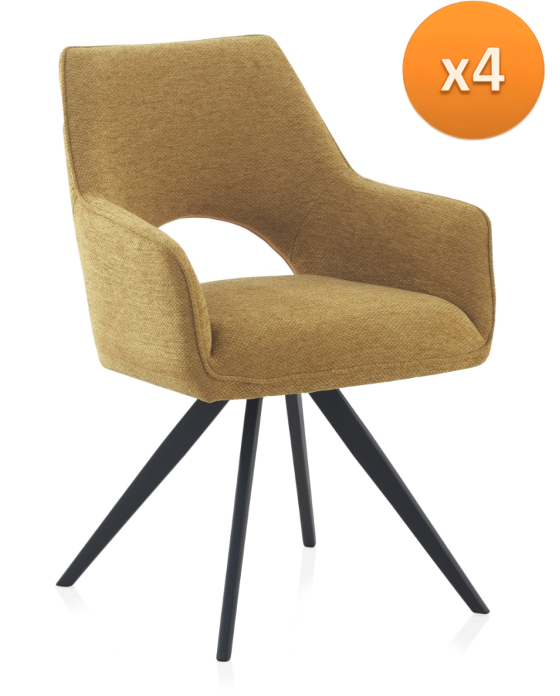 Lot de 4 fauteuils, Harpa