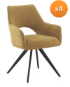 Lot de 4 fauteuils, Harpa
