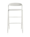 banqueta estrutura de metal em branco