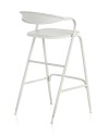 banqueta estrutura de metal em branco