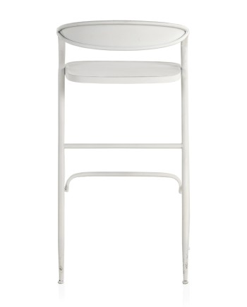 banqueta estrutura de metal em branco