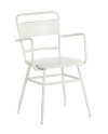 fauteuil structure metal blanc