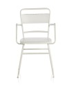 fauteuil structure metal blanc