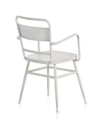 poltrona estrutura de metal em branco