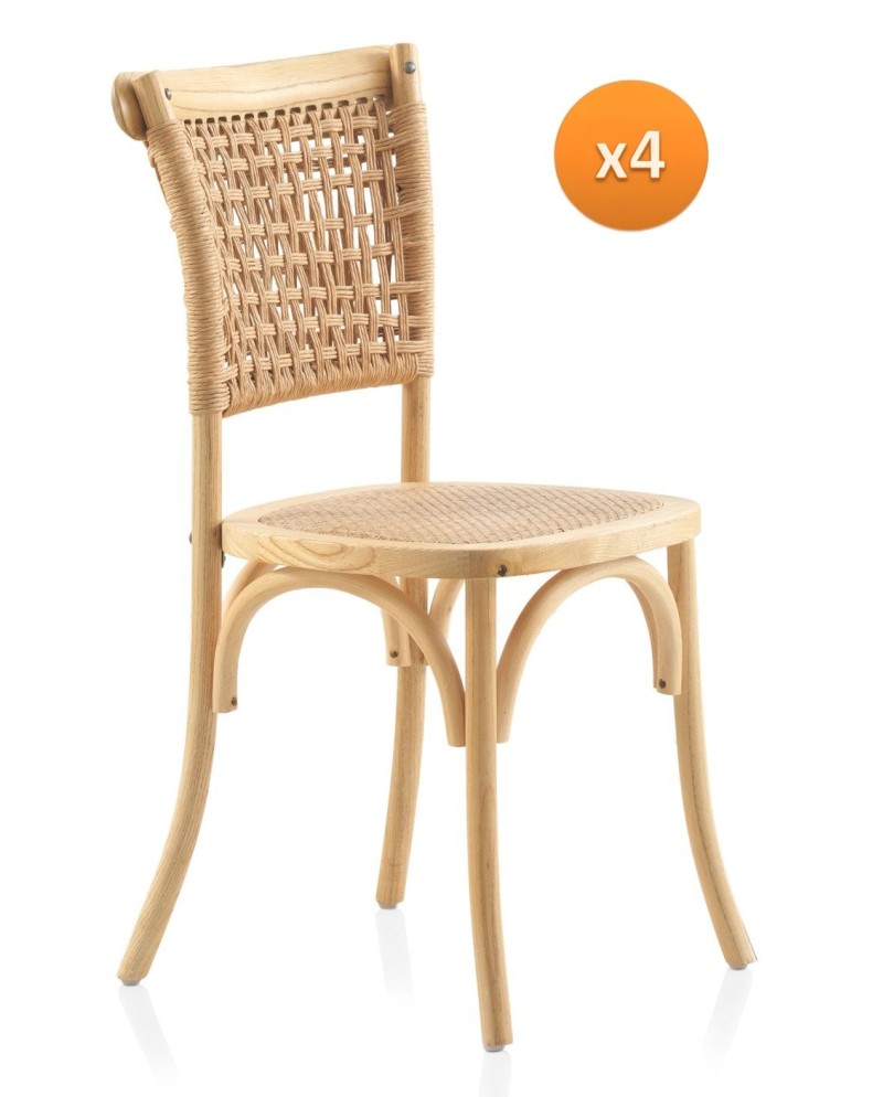 Lot de 4 chaises, Tyna