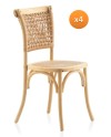 Lot de 4 chaises, Tyna